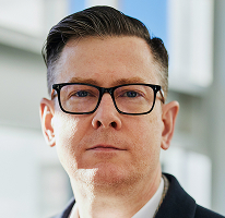 Alexander Hughes, bir kripto ticaret şirketinin CEO'su, portre.